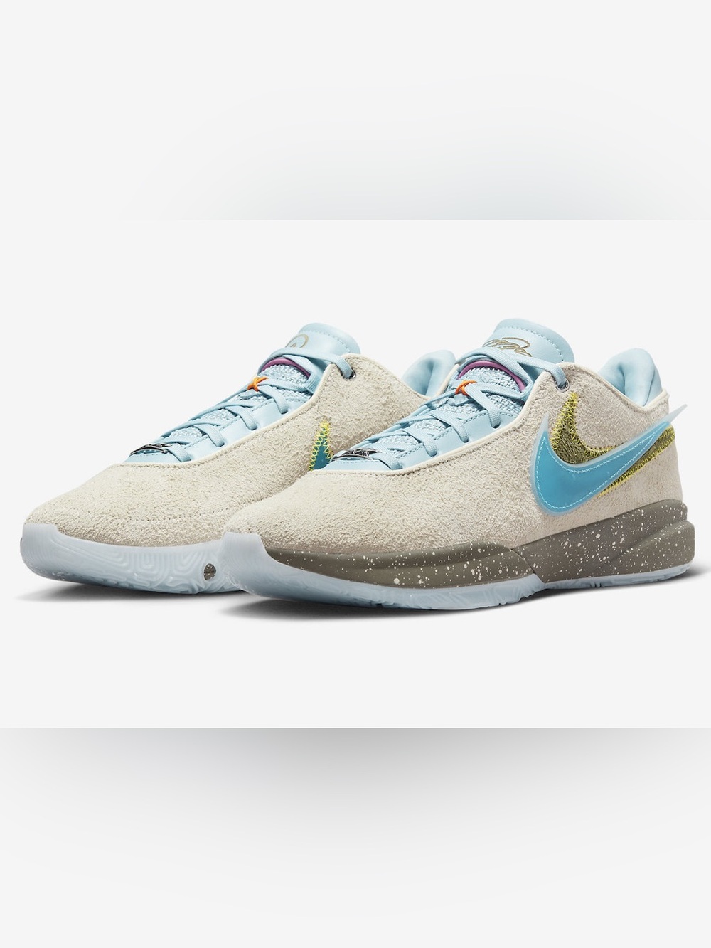 Nike LeBron 20 UNKNWN 'Message In A Bottle' Sneakers size 9
